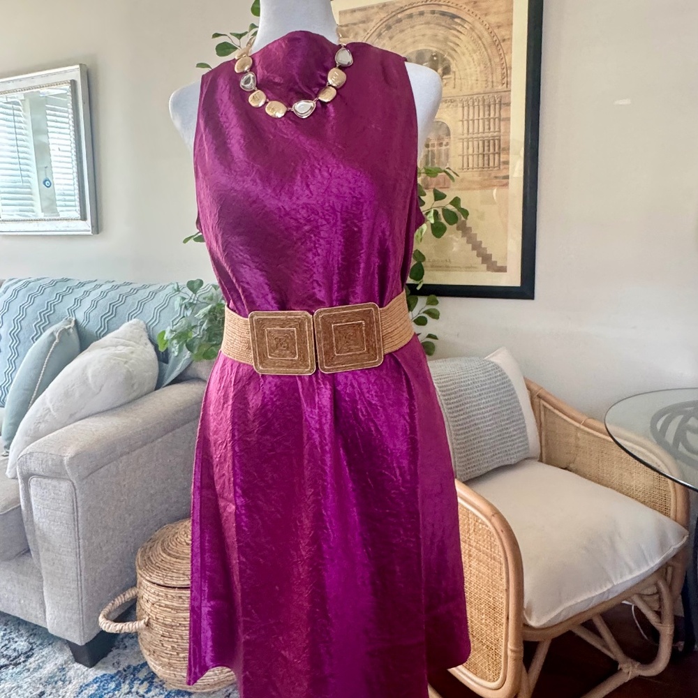 Fuschia A-line Banana Republic sheath dress - Perfect for Easter